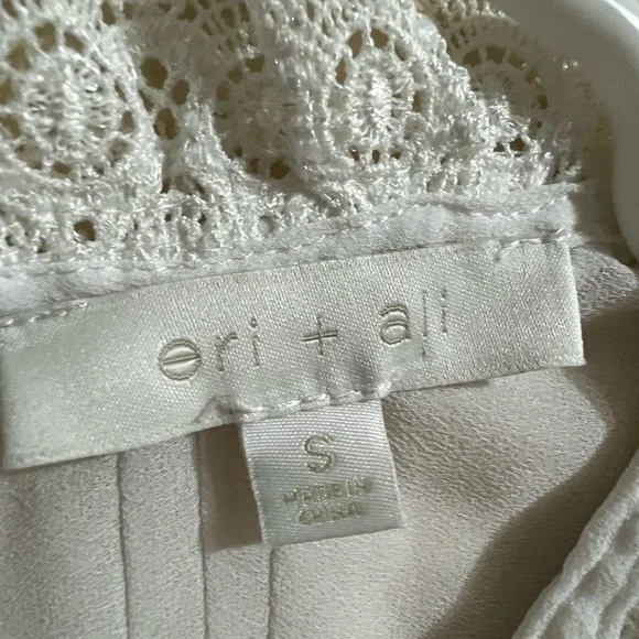 Anthropologie/eri+ali White Blouse - Picture 8 of 12